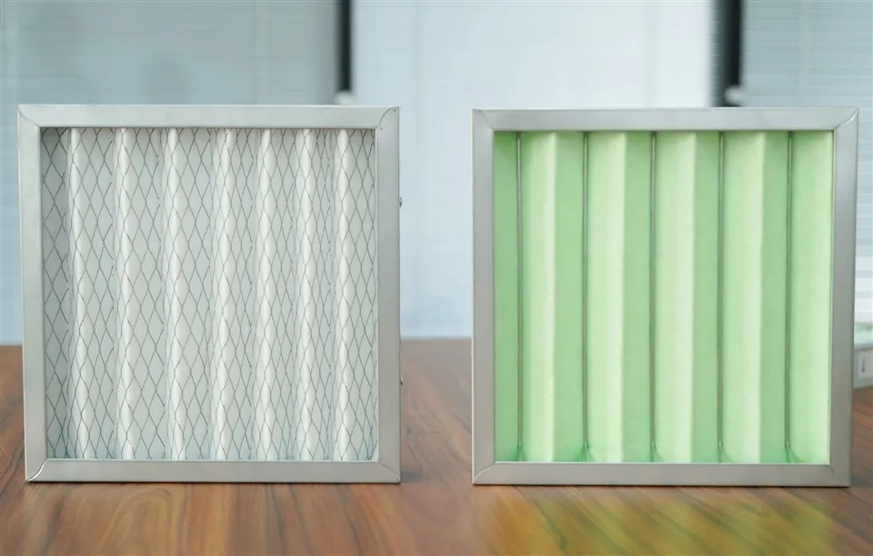 Estrattur tat-trab tal-pannell tal-aluminju AC 24 * 24 * 2 Manutenzjoni G4 Pleated Air Filter