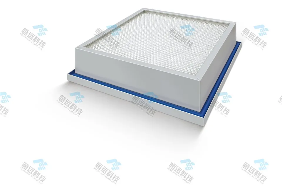 Siġill tal-ġel tal-Filtru HEPA Ħieles Tnixxija Qafas tal-Aluminju ta' Effiċjenza Għolja Sostituzzjoni tal-Modulu HEPA Kaxxa Ġdida Razzett tal-Filtru